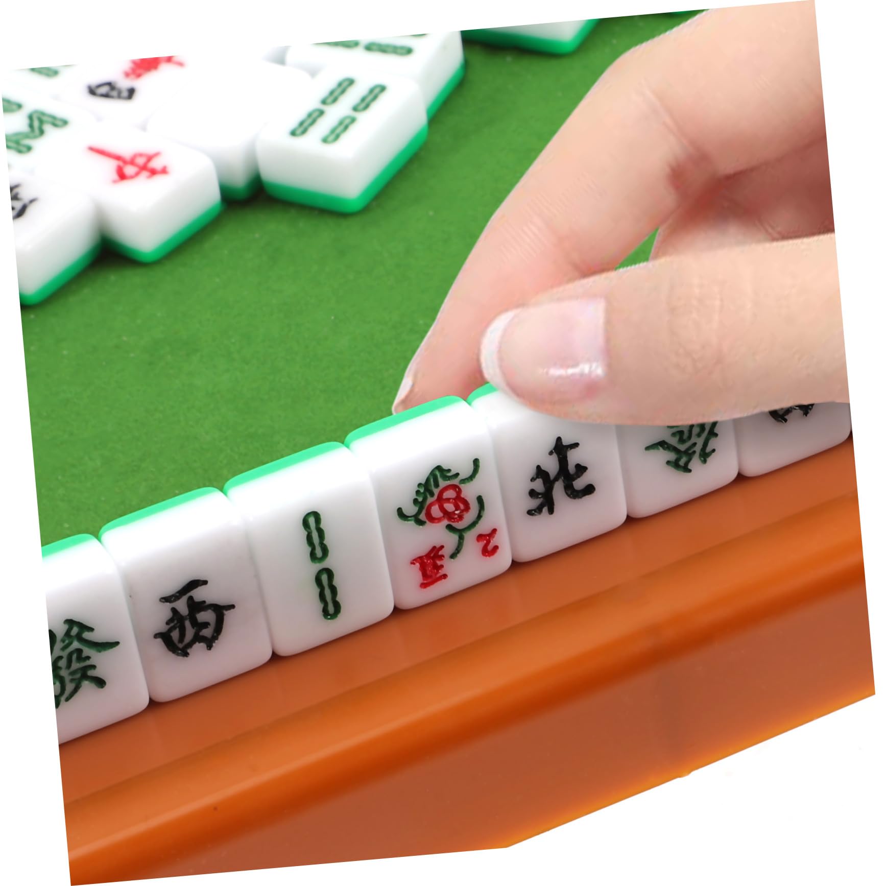Kleines Mahjong Satz mit Klarer Gravur, 1 aus ABS Acryl Weihnachten Feier