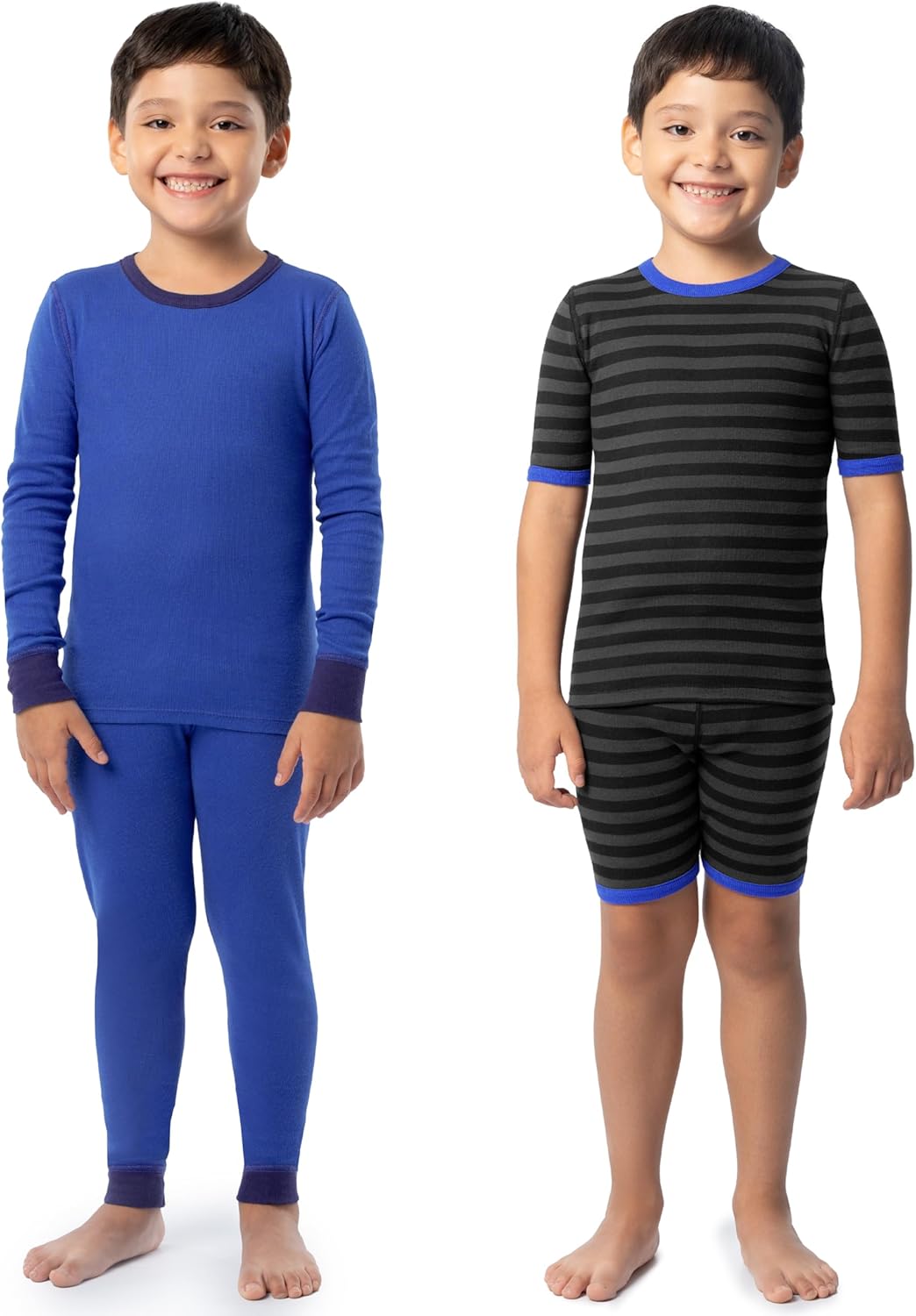 Fruit of the Loom boys 4-piece Tight Fit Pajama Set