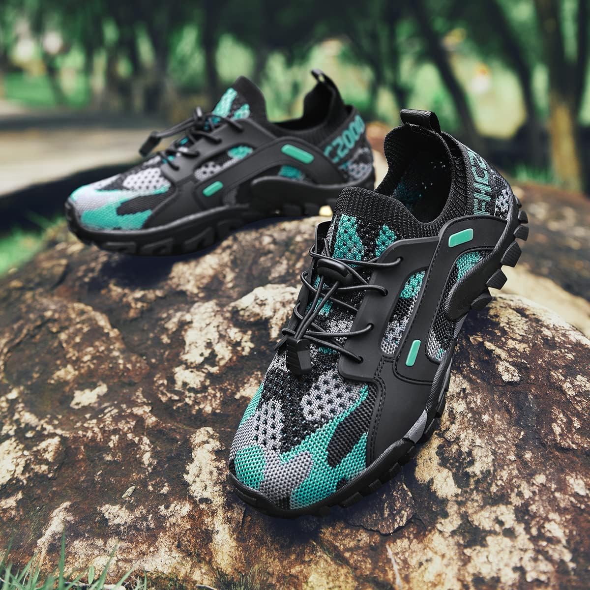 TANGYUGEN Water Shoes Mens Womens Hiking Shoes Beach Aqua Shoes Slip Resistant Lightweight Breathable Outdoor Walking Jogging Travel Trail Trekking Climbing Shoes - Image 2