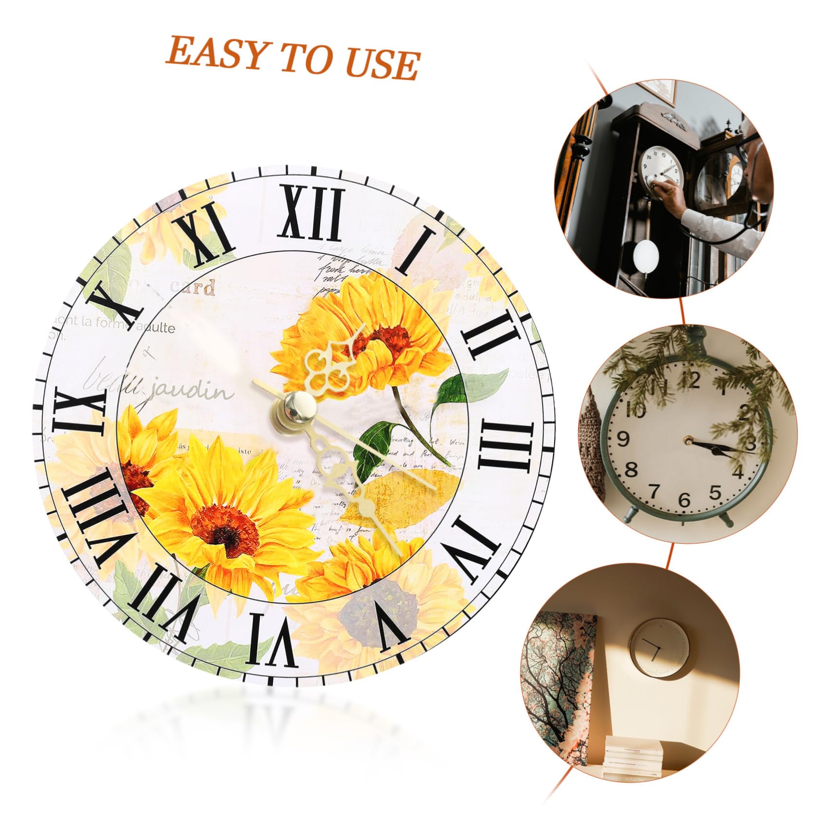 DIYEAH Kit De Mécanisme D'horloge à Piles Avec Aiguilles