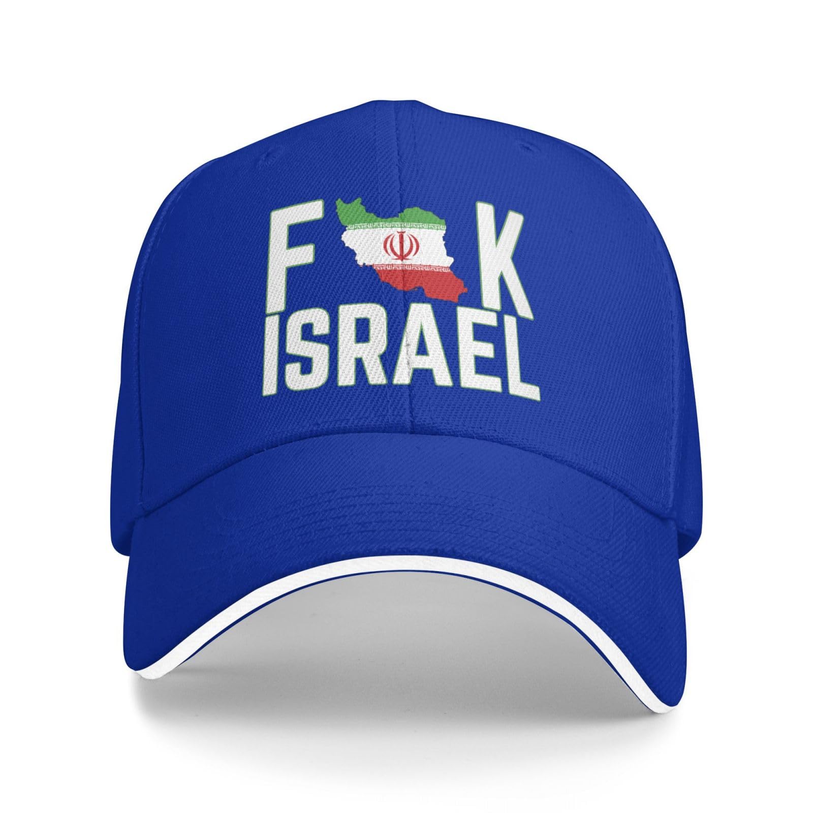 GQWJKSZ F K Fuck Israel Hat No War with Iran I Stand with Iran Peace Baseball Cap Black Trucker Hat