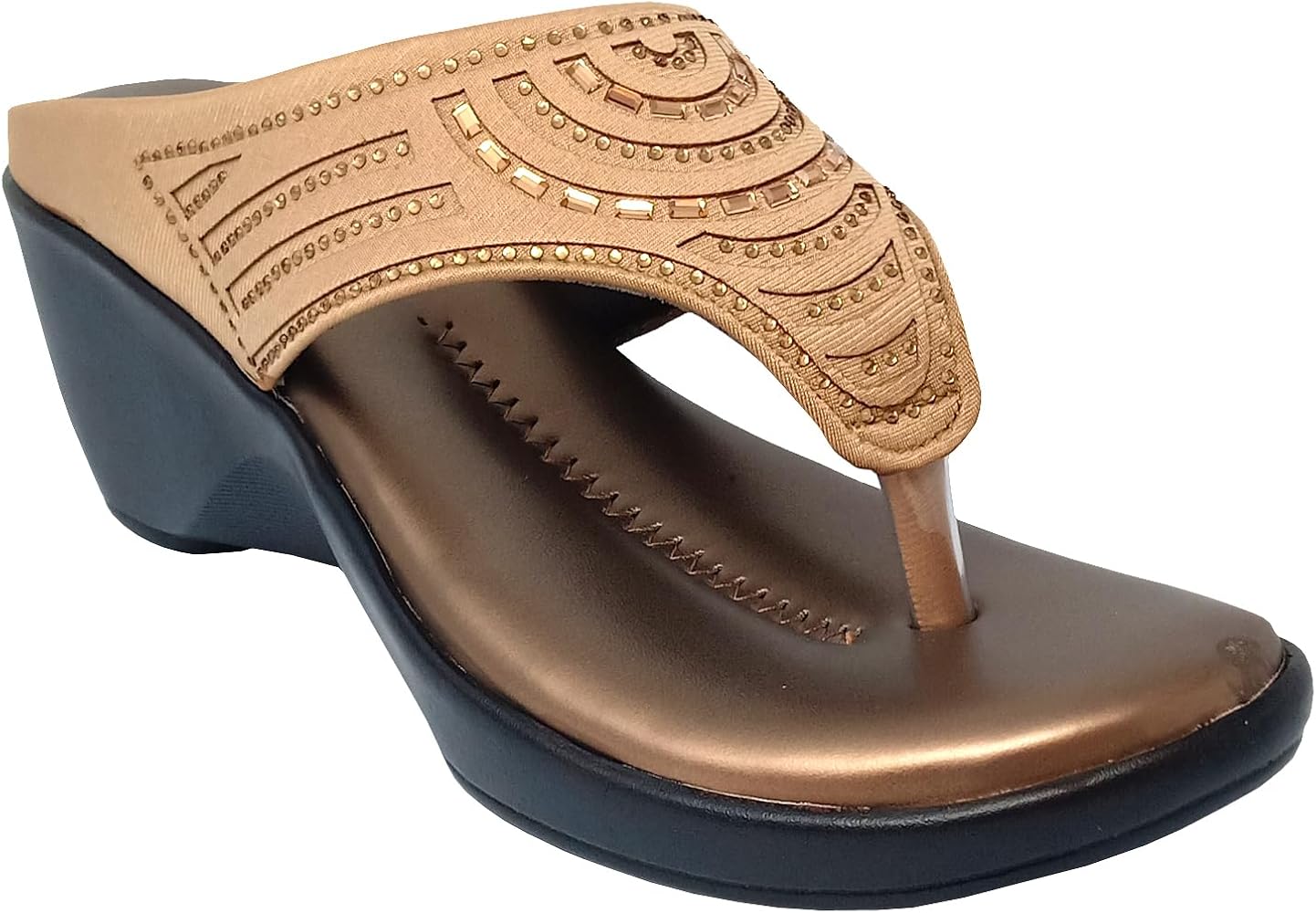 Racecourse Women Wedges Heel 33.1481 Tan