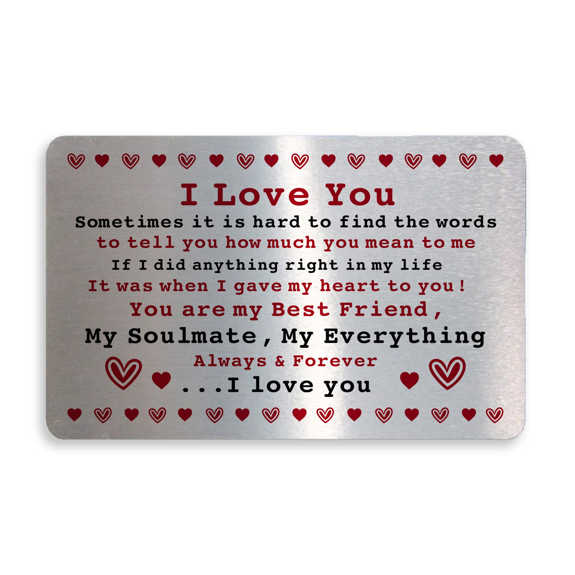 RED OCEAN Gift For Soulmate Best Friend Anniversary Valentines Gift For Him Her Keepsake