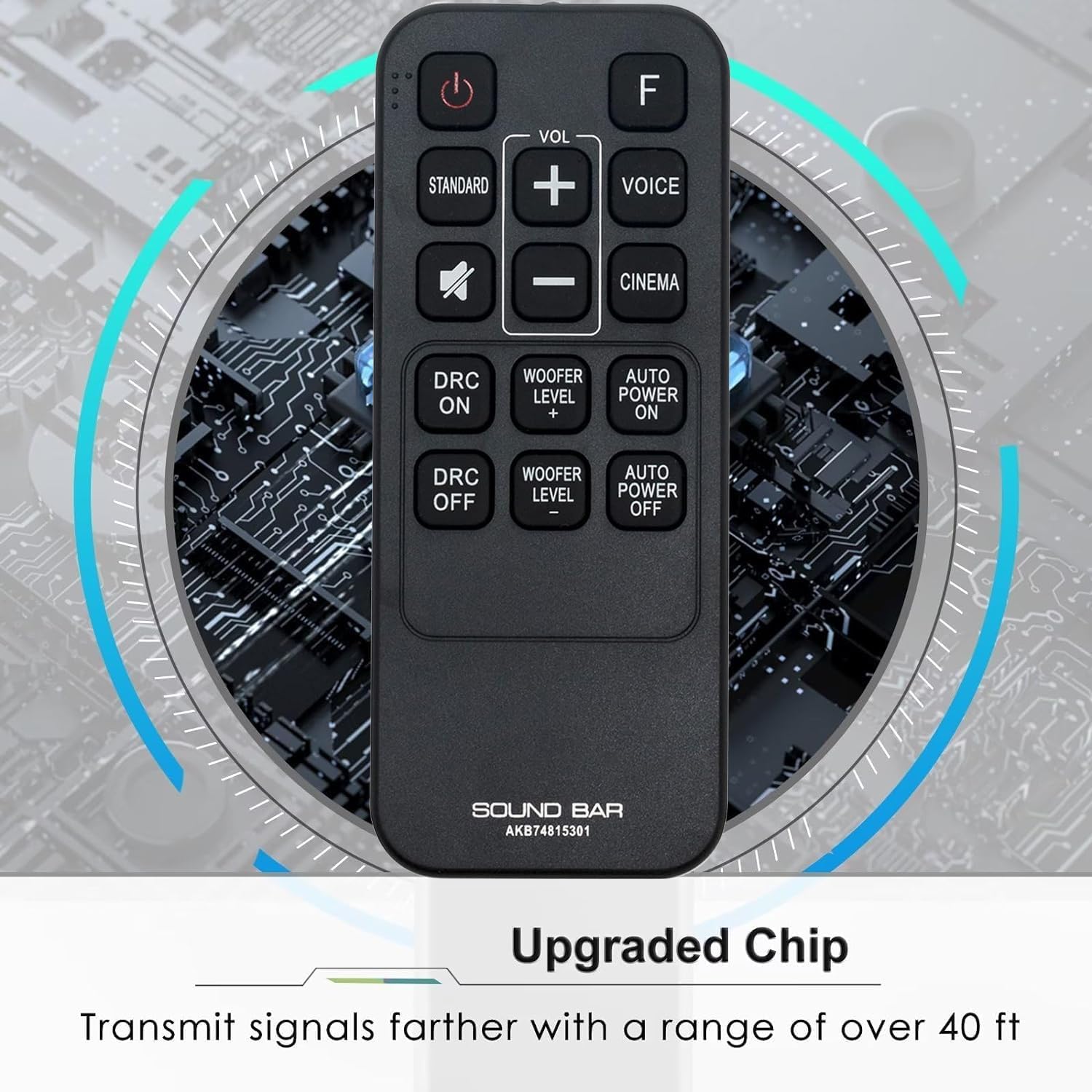 Replacement Remote Control for LG Sound bar LAS454B SH3K LAS485B SJ7 SJ9 SJ4Y SK3D SK4D SK1 LAS465B LAS160B LAC553B SPH4B-W Surround bar - Image 2