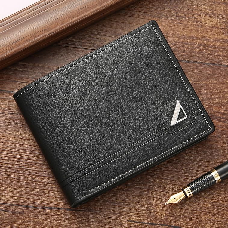 Image of Slim Wallet for Men with Coin Purse, Minimalist Wallet with Zipper, Bifold Mens Wallets with Credit Card Holder, PU Leather Men's Wallet with Money Clip, Carteras Para Hombres (BLACK Z)