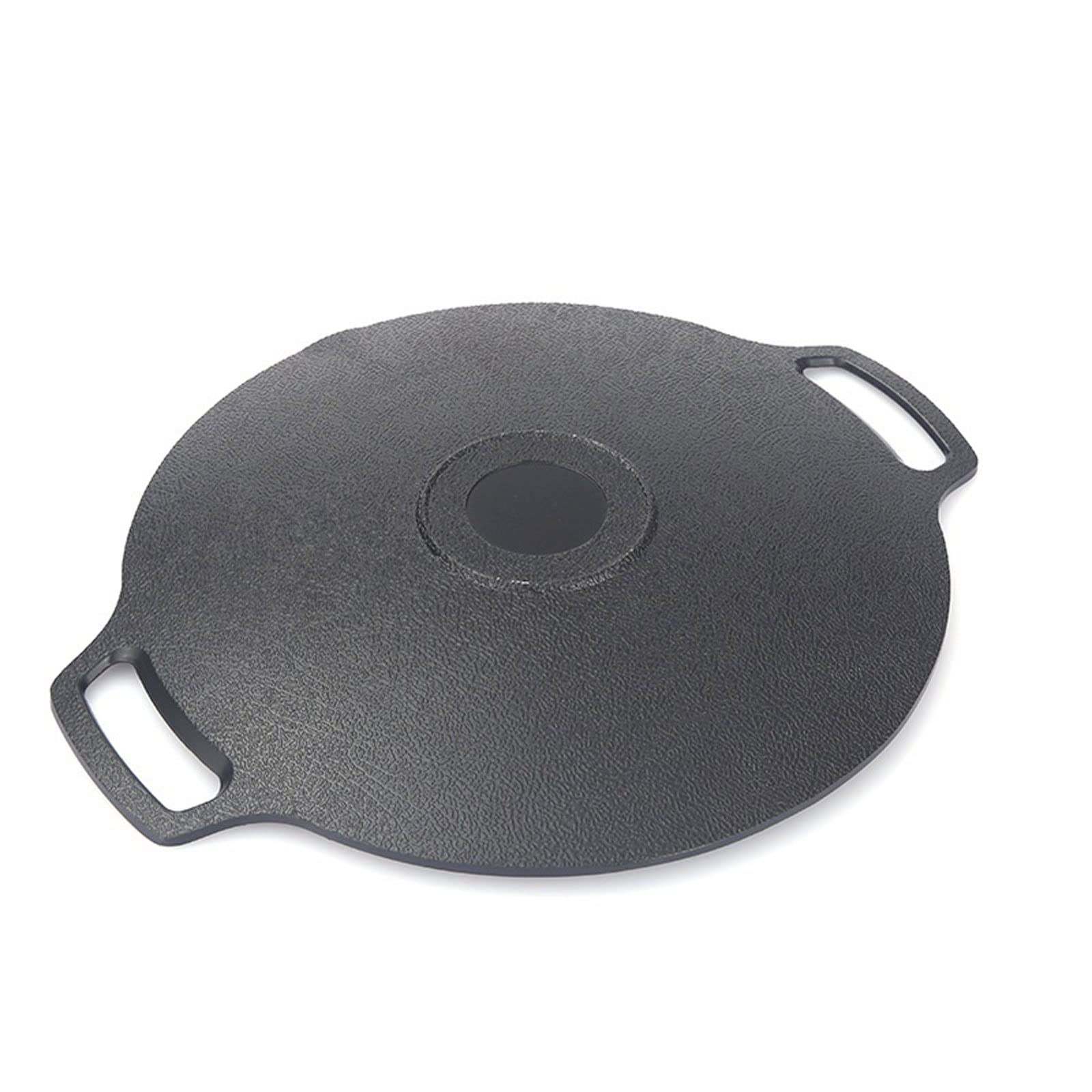 Casserole Poêle à Frire en Fonte épaisse Poêle à crêpes Poêle à pâtisserie coréenne Poêle Barbecue Cuisinière à Induction Poêle à feu Ouvert Wok