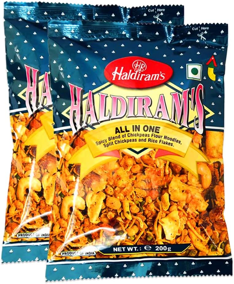 Haldiram's All in One| 200g | Haldiram Namkeen | Inidan Origin | Indian Snack (Pack of 2)