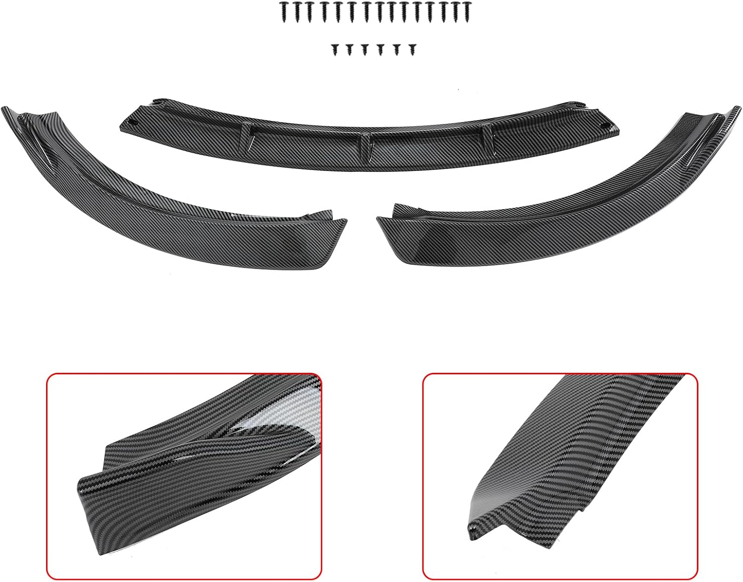 Front Bumper Lip PP Fits for 2010-2013 for Kia Forte/Forte5 Front Lip Body Kit Front Lip Spoiler