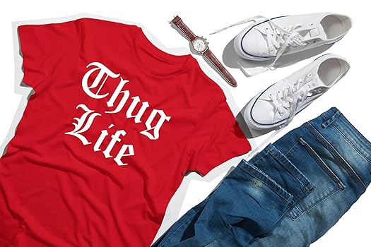 Amazon.com: Thug Life Old English Gangsta T-Shirt Funny Amazon.com: Thug Life Old English Gangsta T-Shirt Funny