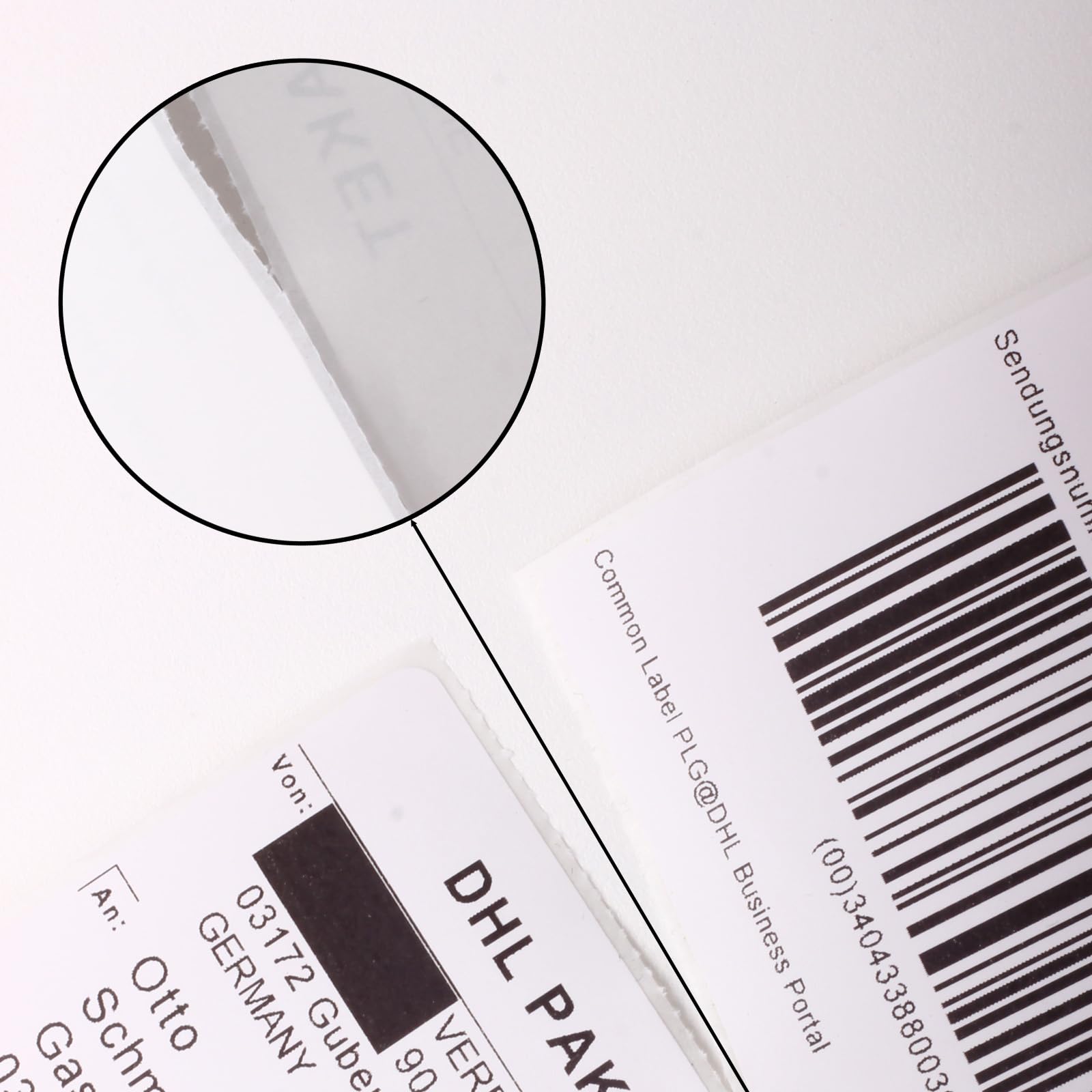 Thermodrucker Etiketten 100x150mm (4x6), 500 Etiketten pro Rolle, Selbstklebende Versandetiketten für Etikettendrucker, Perforiert, BPA-frei, Kompatibel mit DHL, DPD, UPS, GLS, Amazon (10 Rollen)