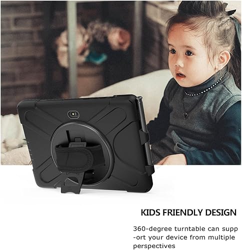 Miniatura 5 de Funda para Samsung Galaxy Tab Active Pro 10.1 pulgadas SM-T540SM-T547, 360 grados giratorio Kickstand mano correa de hombro resistente a prueba de