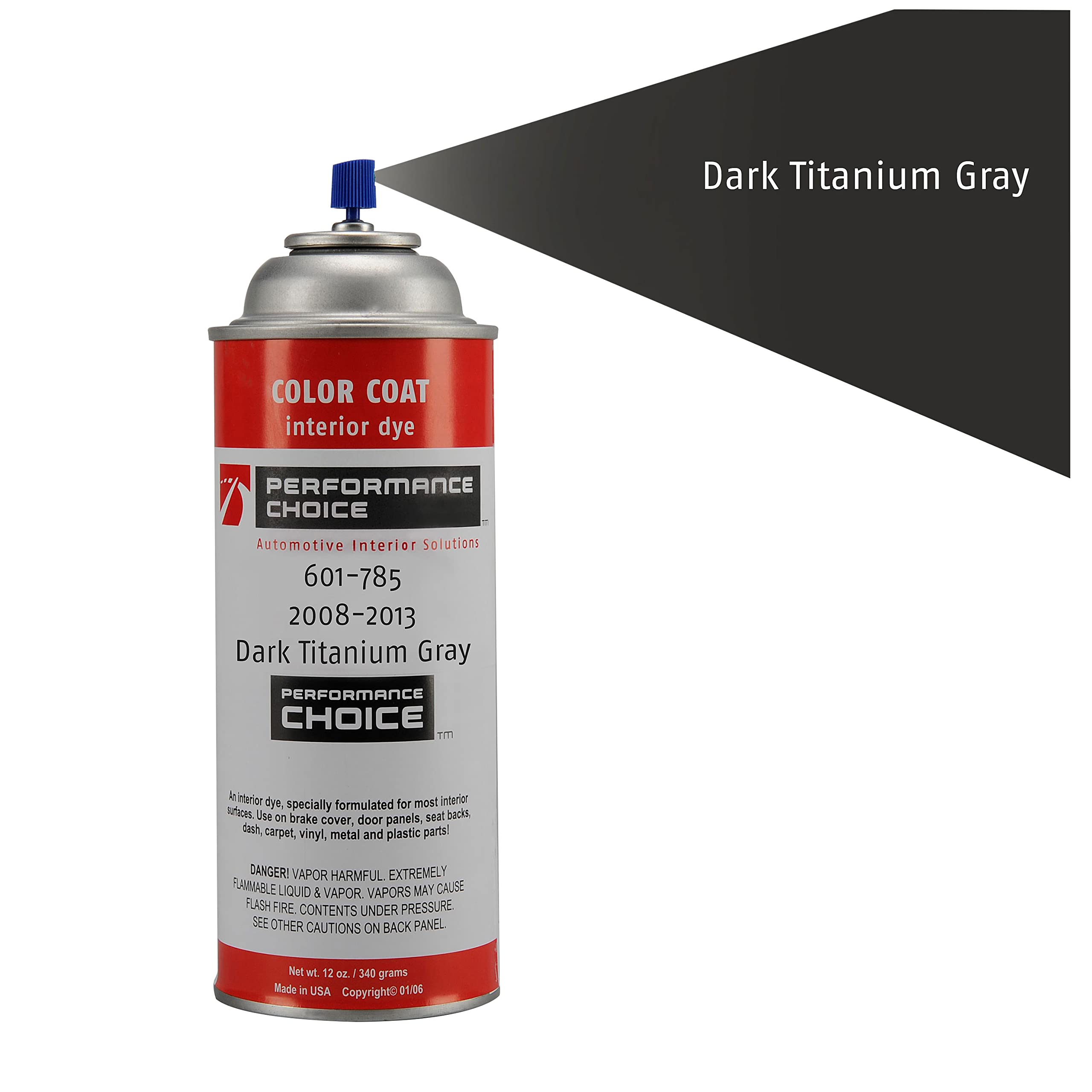 Mid America Motorworks 2008-2013 Corvette C6 Dark Titanium Gray Color Coat Interior Refinish 12oz Aerosol