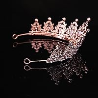 Vista 72 de Kamirola - Corona de reina y tiaras corona de princesa para mujeres y niñas, diademas de cristal para novia, princesa para bodas y fiestas (01)