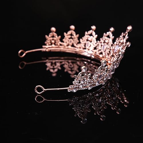 Miniatura 64 de Kamirola - Corona de reina y tiaras corona de princesa para mujeres y niñas, diademas de cristal para novia, princesa para bodas y fiestas (01)