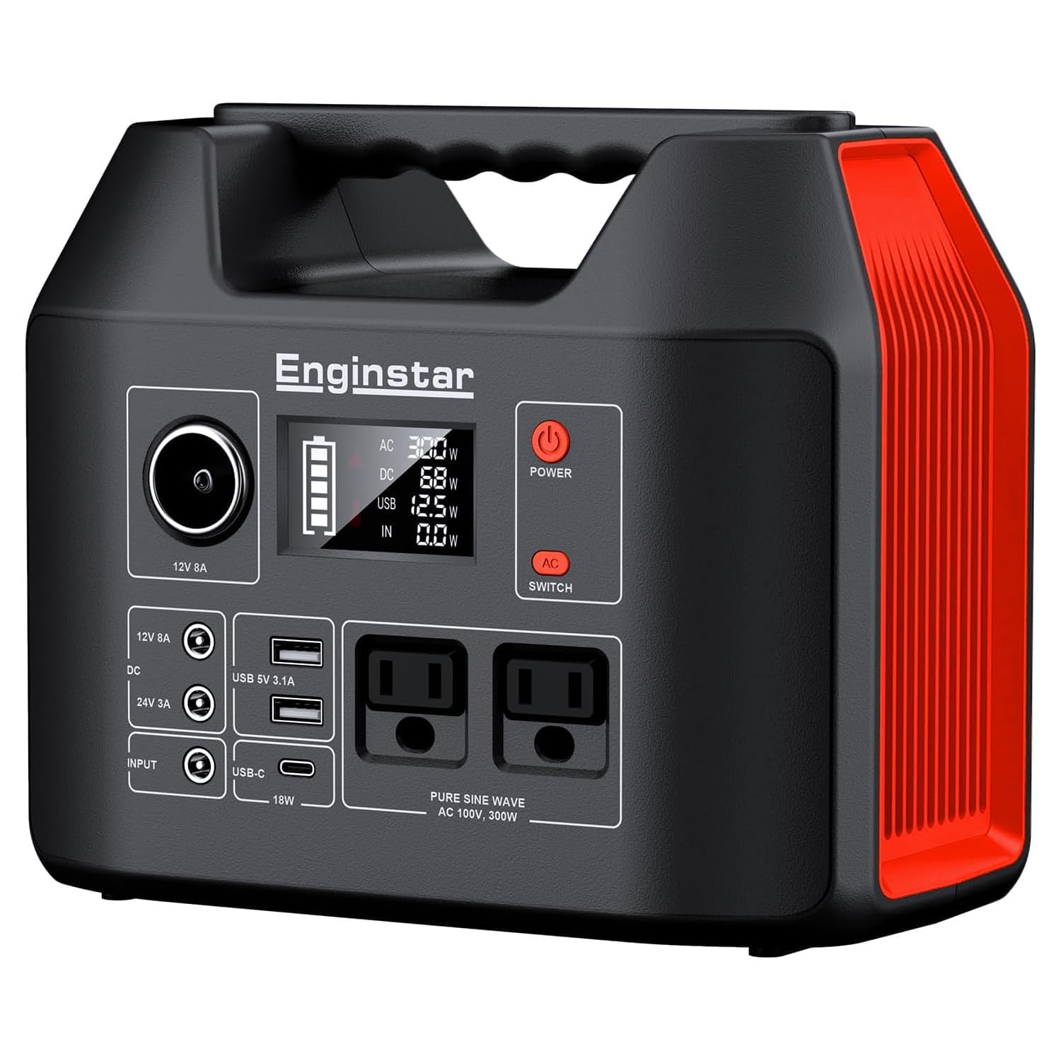 Enginstar ポータブル電源 Amazon.com : EnginStar Portable Power Station 300W 296Wh