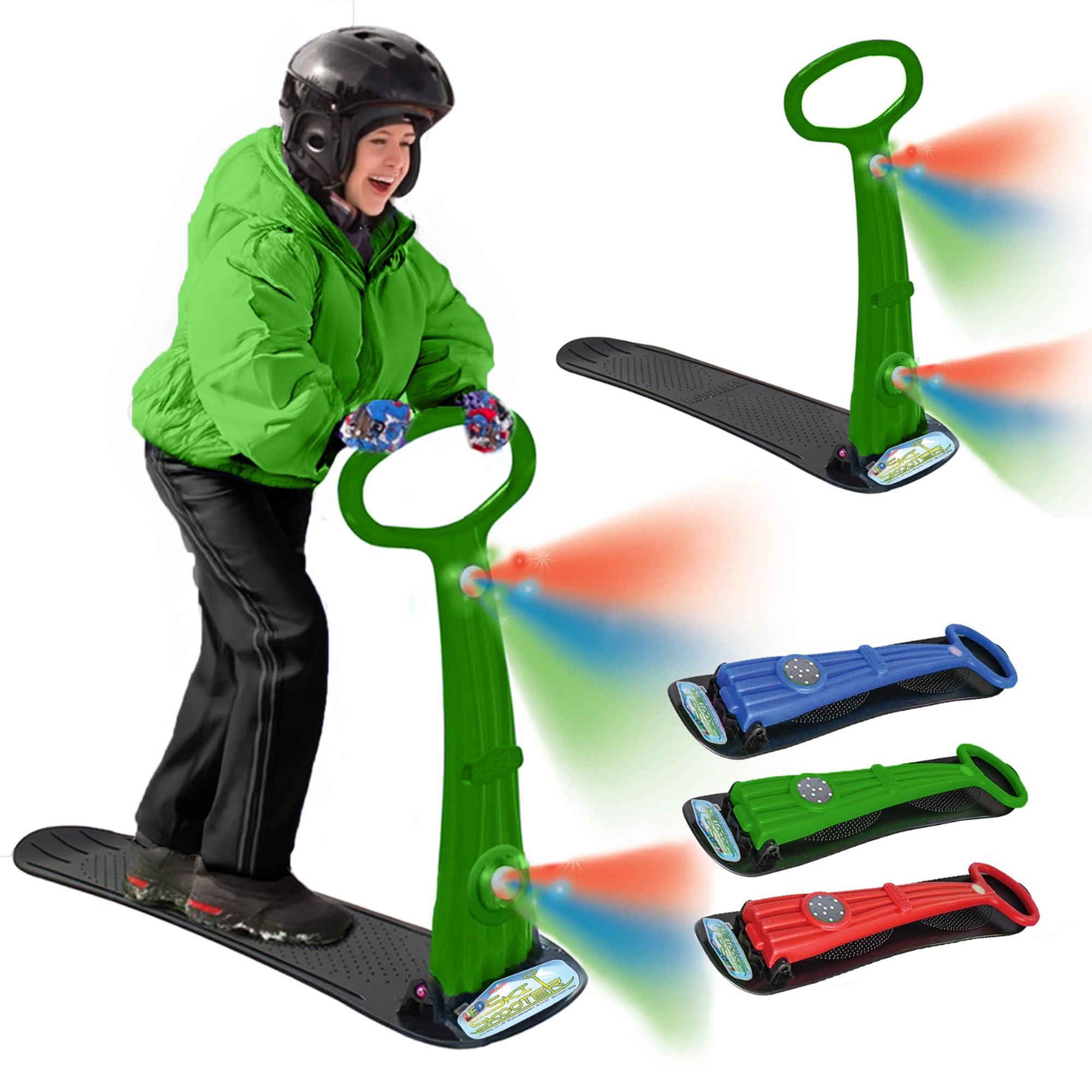 Amazon.com: Geospace Winter Fun Premium Illuminator Ski Skooter