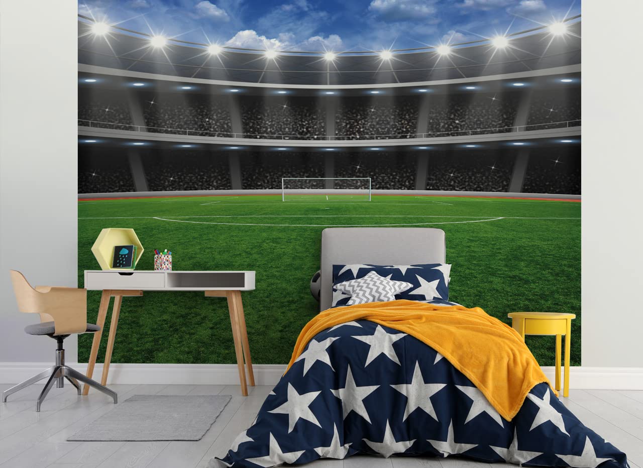 Walltastic Multicolour Football Crazy Wallpaper Mural, Fsc Paper, Multi, 8 Feet High X 10 Feet Wide, 1 Size