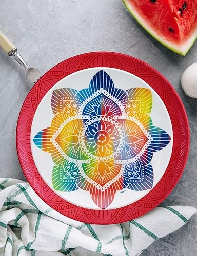 Miniatura 7 de bzyoo Juego de vajilla de melamina negra de 12 piezas, duradero, apto para lavavajillas, platos y cuencos negros, ideal para fiestas, juego de