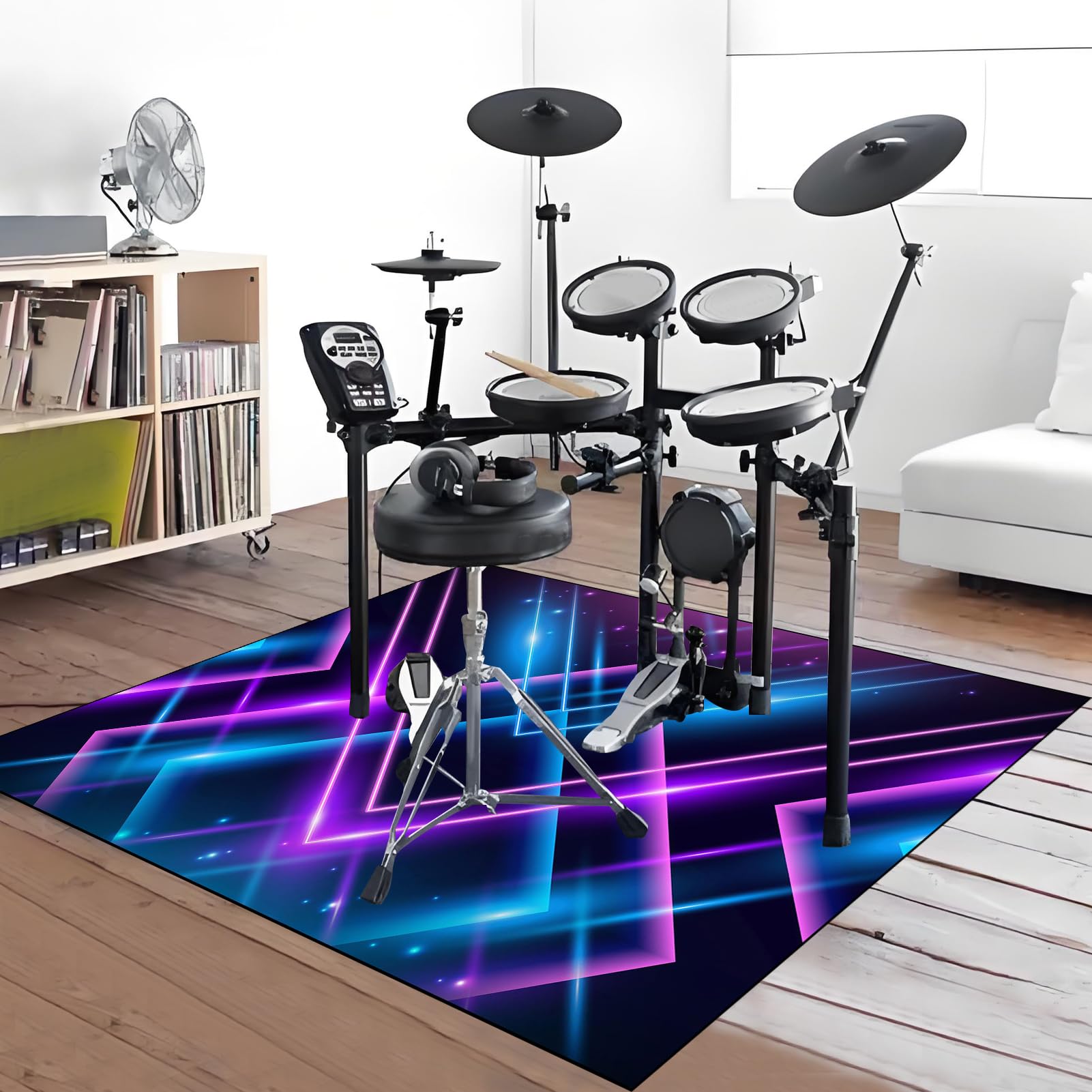 Mata ochronna do akcesoriów perkusyjnych elektroniczna mata perkusyjna dźwiękoszczelna mata bębnowa mata akustyczna mata podłogowa do instrumentów muzycznych 150 x 120 cm