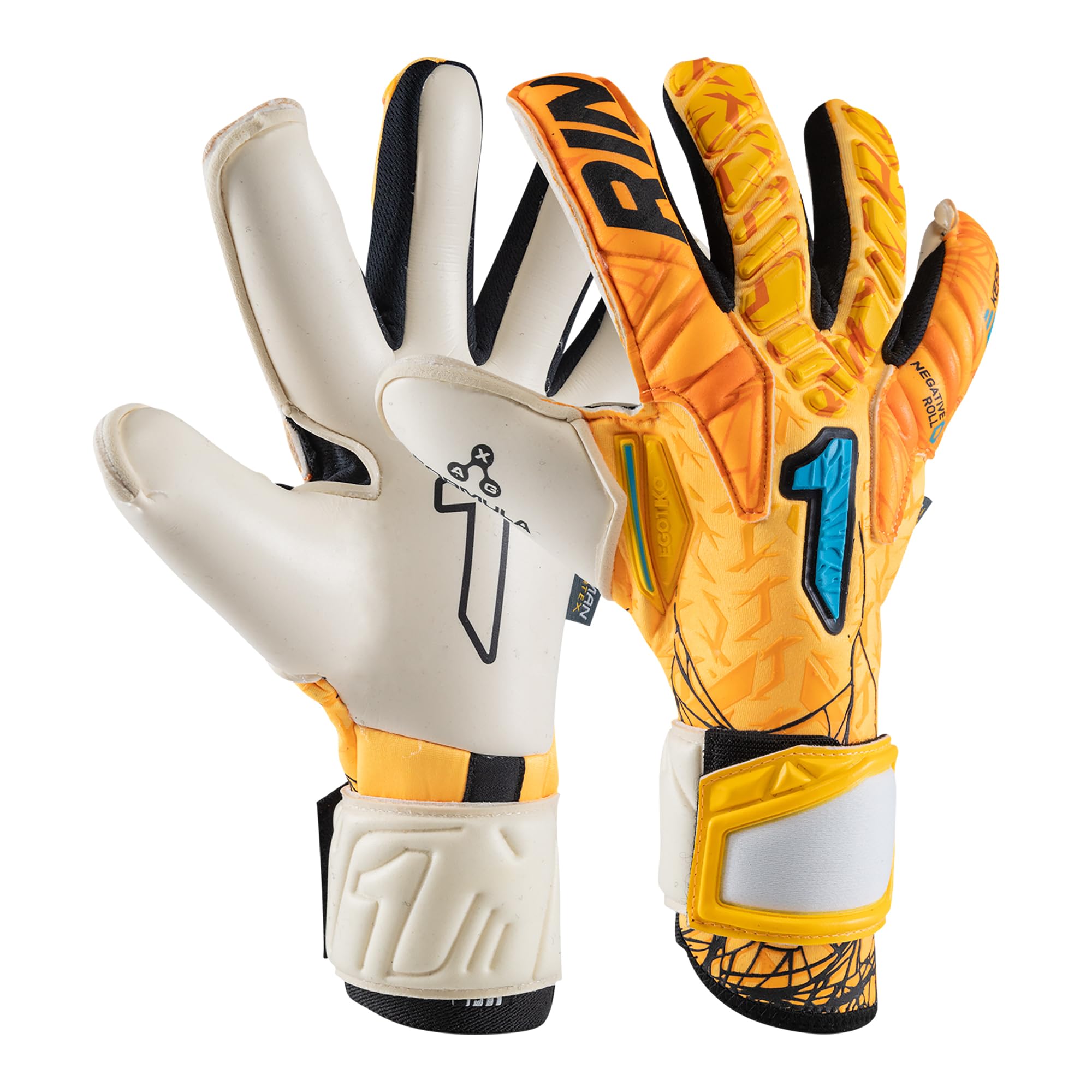 Rinat Egotiko Avenger Pro Adult Goalkeeper Gloves Orange Size 9