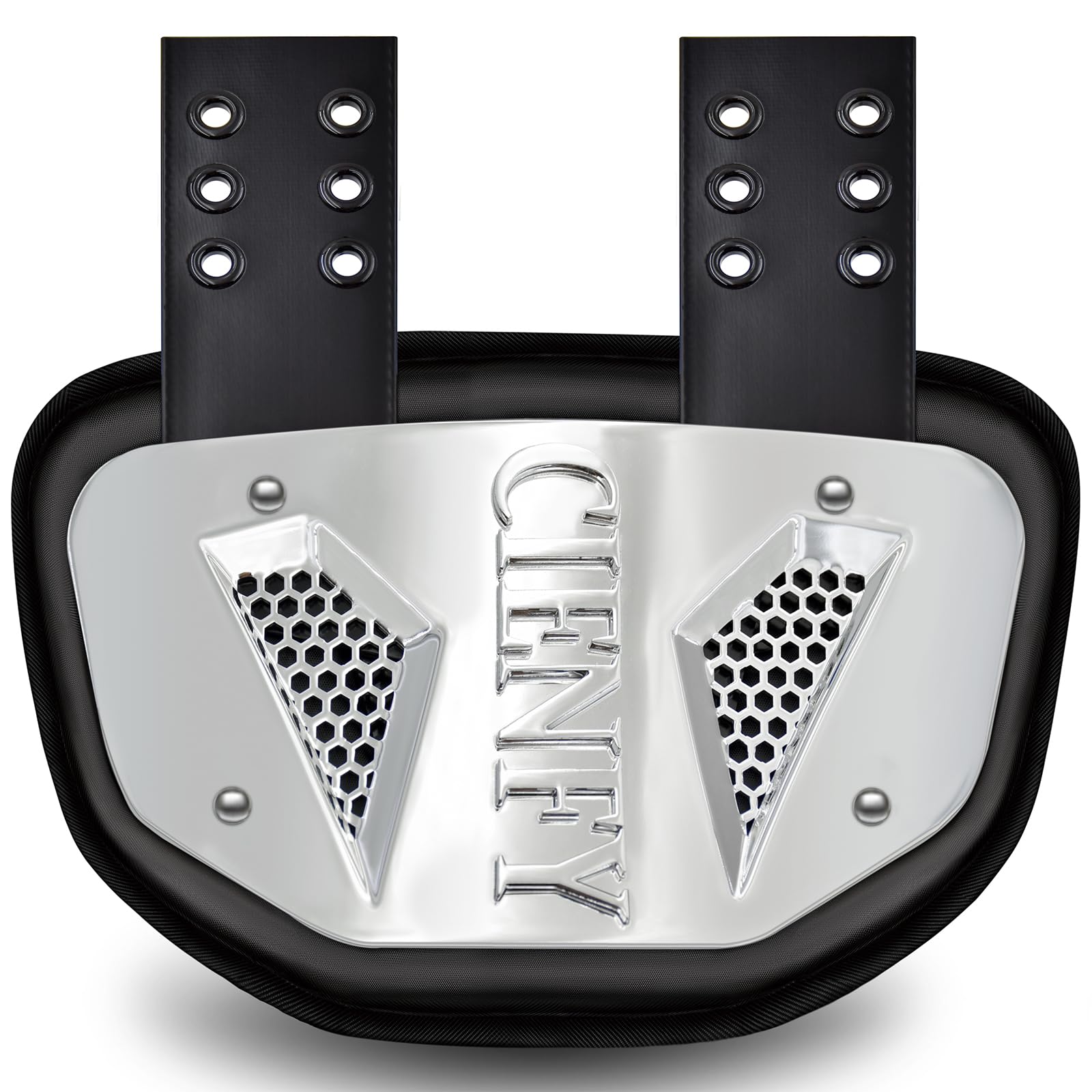 Football Back Plate, Lower Backplate with Hard Shell, High Impact Padding and Durable Adjustable Straps for Youth and Adults