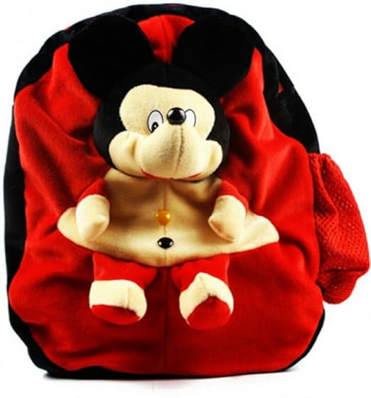 Blue Tree Toys Mickey Moues School Bag For Kids Boys/Girls (Red)