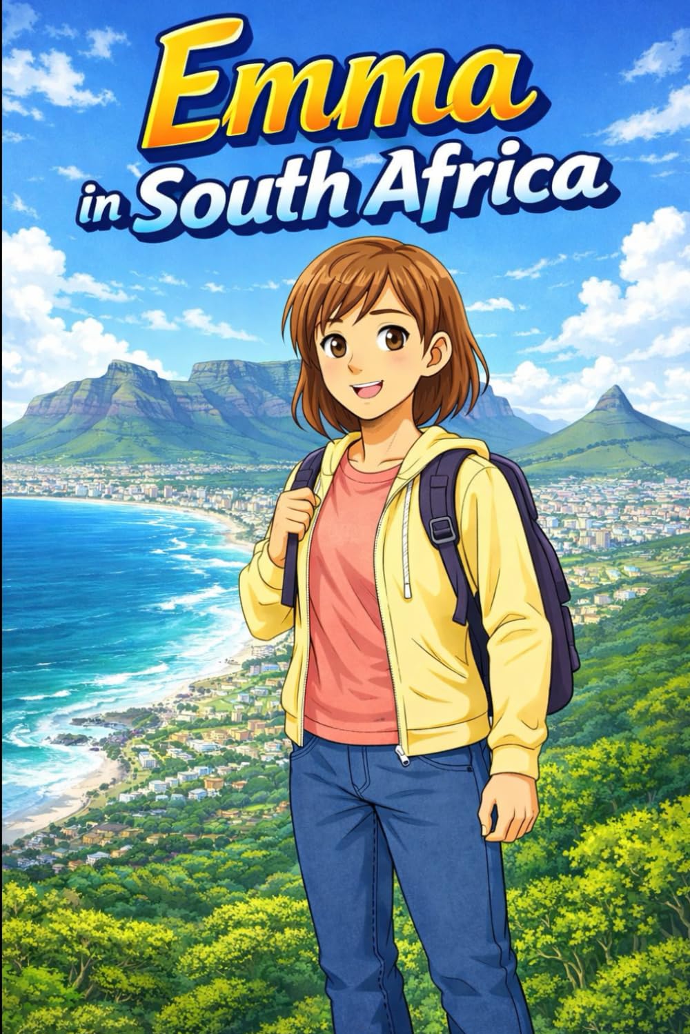 Emma in South Africa: A Simple Story in Easy English for Kids and Early Learners, with Short Sentences, Visual Storytelling, Supporting Reading ... Development (Easy English Travel Stories)