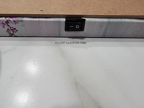 Miniatura 33 de alottagifts Cardinals Birdhouse - Lienzo decorativo iluminado para pared, 16 x 12 pulgadas con temporizador, diseño de lienzo LED para pared, obra