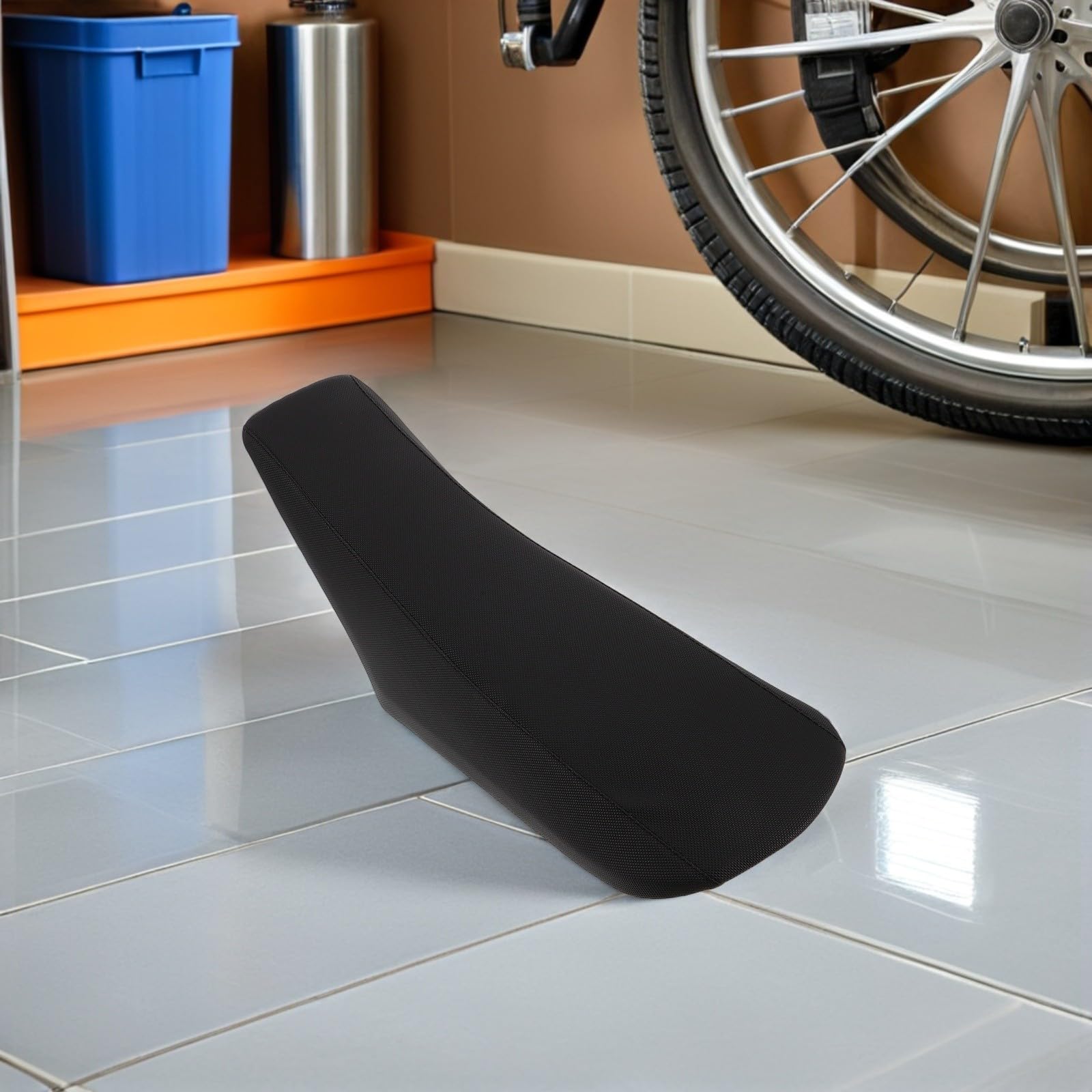 SHINEOFI Cuscino Sella Moto per Dirt Bike e Motorbike Seat, Nero, Lega e Plastica, Comfort di Guida Migliorato, Resistente alle Intemperie, per Off-road Racing e Mountain Bike