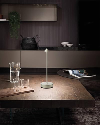 Miniatura 8 de Lámparas de mesa inalámbricas recargables, 6000 mAh, funciona con pilas, lámpara de escritorio LED para exteriores, impermeable, portátil, táctil,