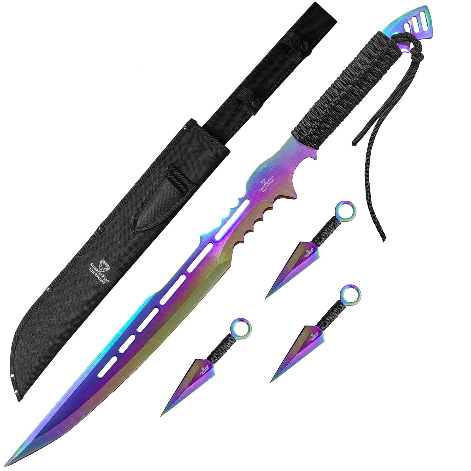 Snake Eye Tactical Fantasy Design Ninja Sword Comes with Nylon Sheath