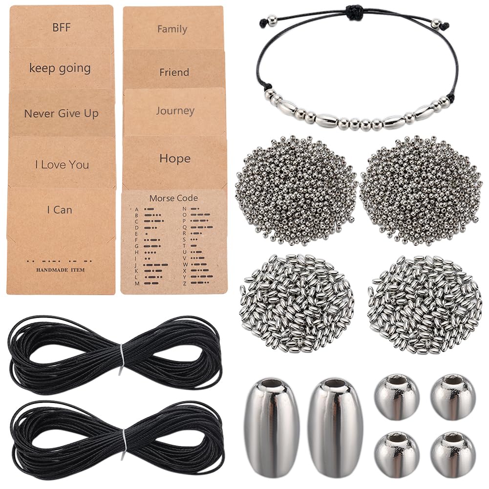 Cuentas de código Morse SUNNYCLUE para crear pulseras artesanales modernas