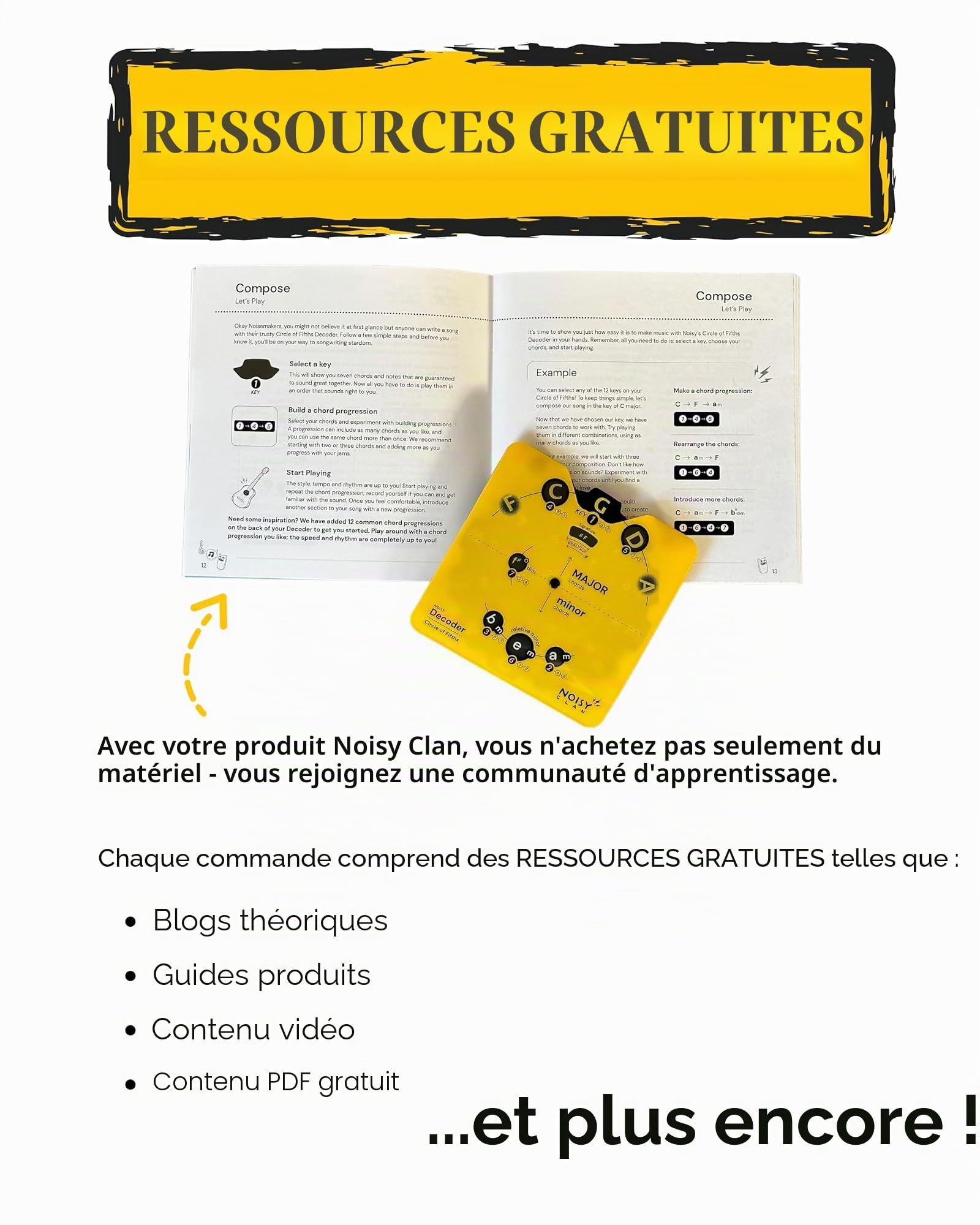 Livre de théorie et de cercle des quintes pour ukulélé – La théorie musicale simplifiée pour tous – Apprenez les accords, les tonalités et les progressions du ukulélé – Écrivez plus, jouez plus