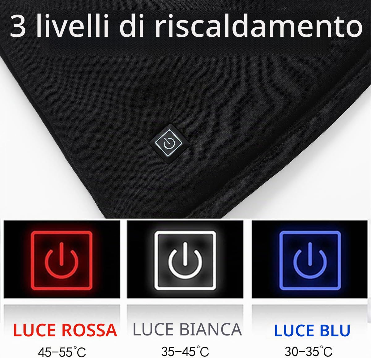 Maglia Intima riscaldata elettricamente Tramite USB for Uomo, 16 Zone di Riscaldamento, Maglia Termica for Sci, Motociclismo e attività all'aperto(Noir,XXL)