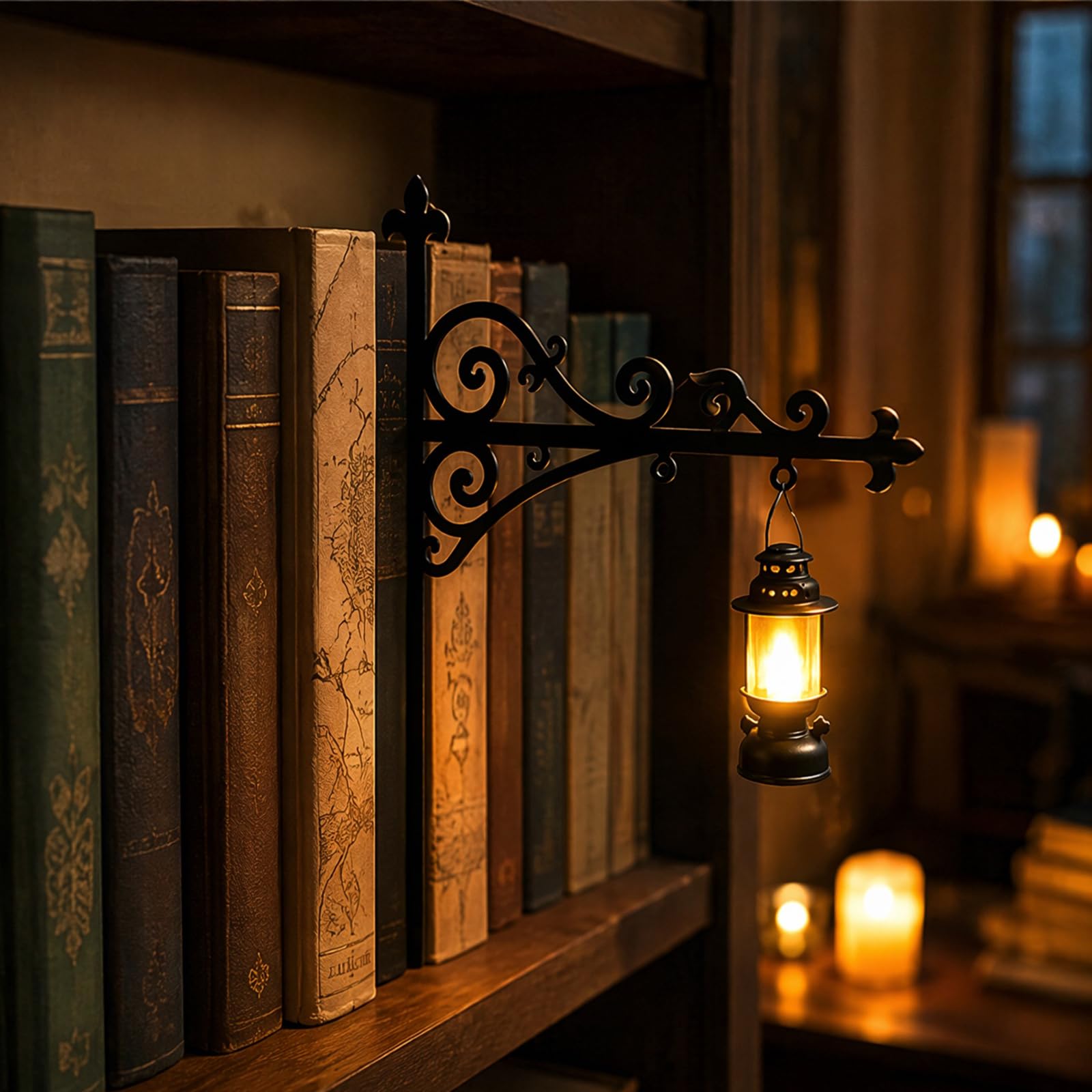 Bookshelf Lantern Light Mini LED Book Shelf Lamp Between Books — image 1