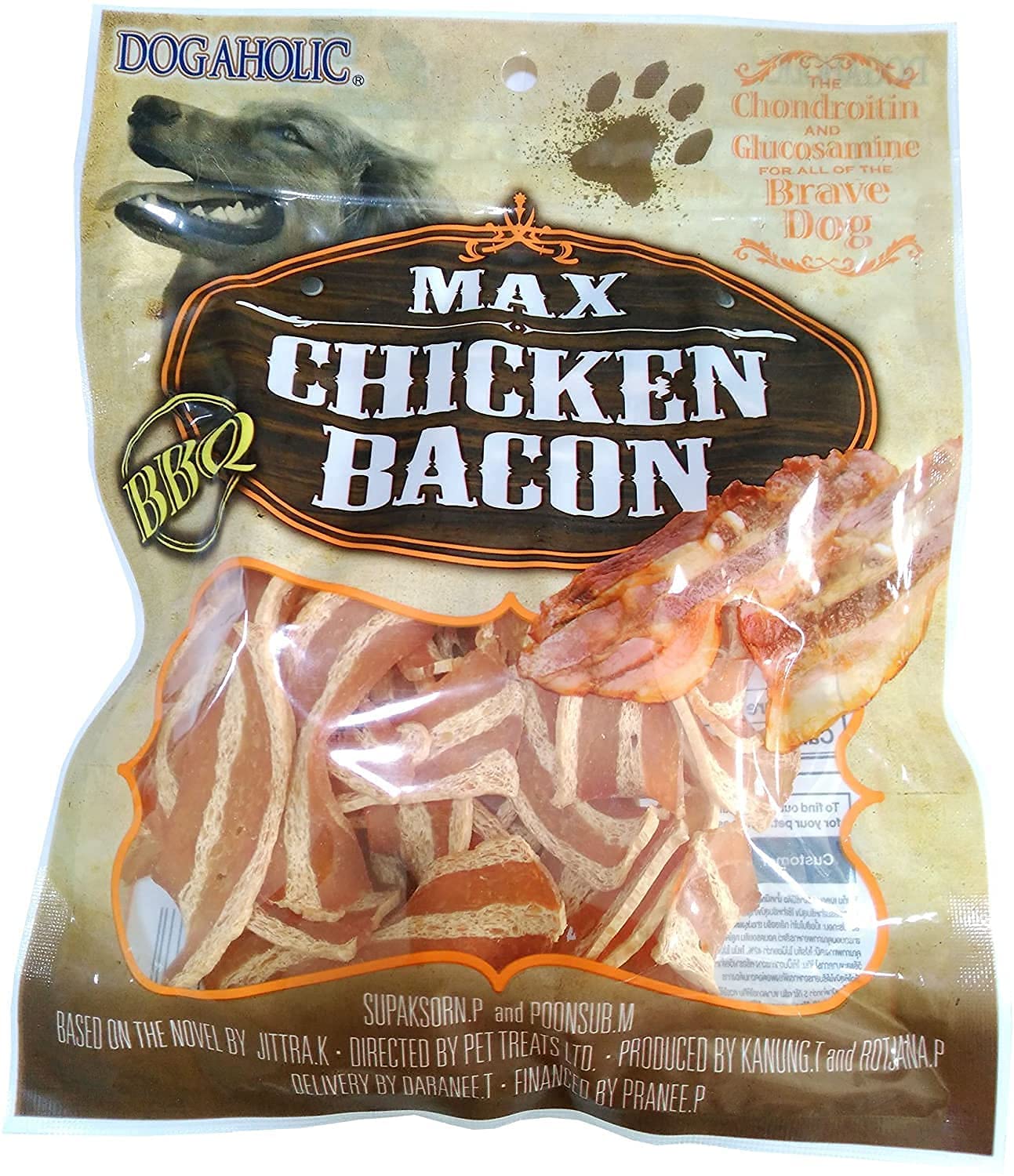 Dogaholic Max Chicken Bacon BBQ Strips Treat for Dogs - 130gm | Healthy & Highly Digestible Treat Suitable for All Breeds Size | Sold by Foodie Puppies with Free Key Ring (B0C3X89Q5W) Amazon Price History, Amazon Price Tracker