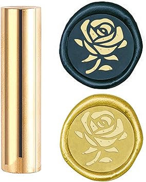 Amazon Co Jp Craspire シーリングスタンプ バラ ワックスシールスタンプ 花 シーリングワックス 15mm ミニサイズ 銅 円柱ハンドル 蝋封 復古風 洋式 結婚式 告白 招待状 誕生日の封筒の装飾 Diy用 手芸用品 おもちゃ