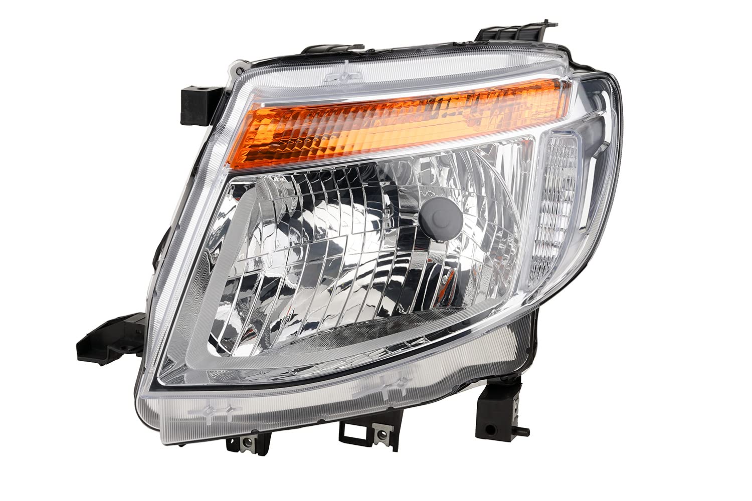 Johns, Juego de faros delanteros halógenos para Ford Ranger 11 04/11-02/16 H4 izquierda y derecha + faros antiniebla + bombillas