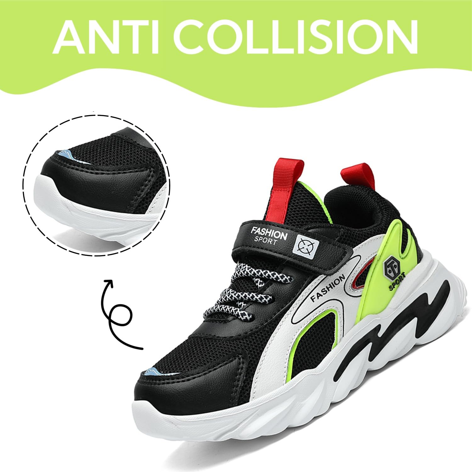 Chaussure Enfant Baskets Garçon Fille Chaussures de Sport Respirant Chaussures de Course Léger Sneakers Running Shoes Boys Girls