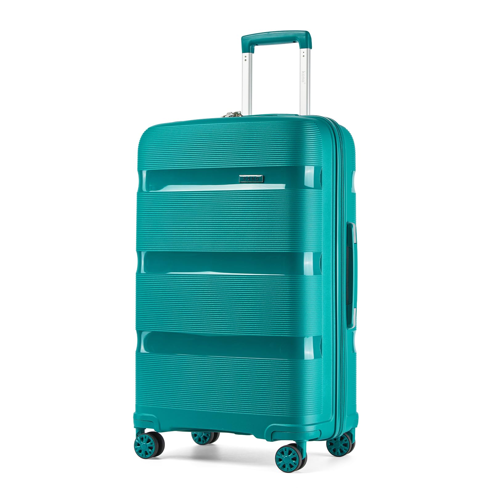Kono 28 Inch Hard Shell PP Luggage, 4 Spinner Wheels Suitcase, Blue