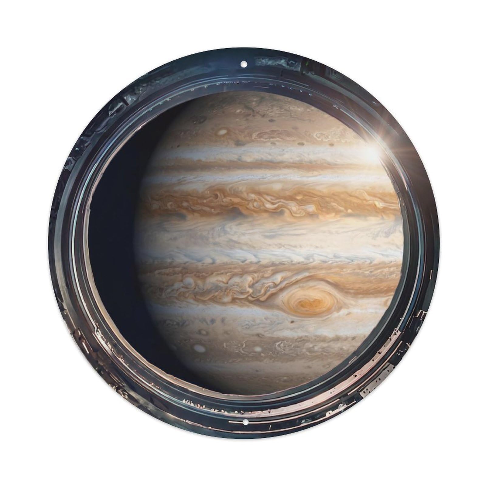 Gas Giant Cloud Bands View Metal Tin Sign