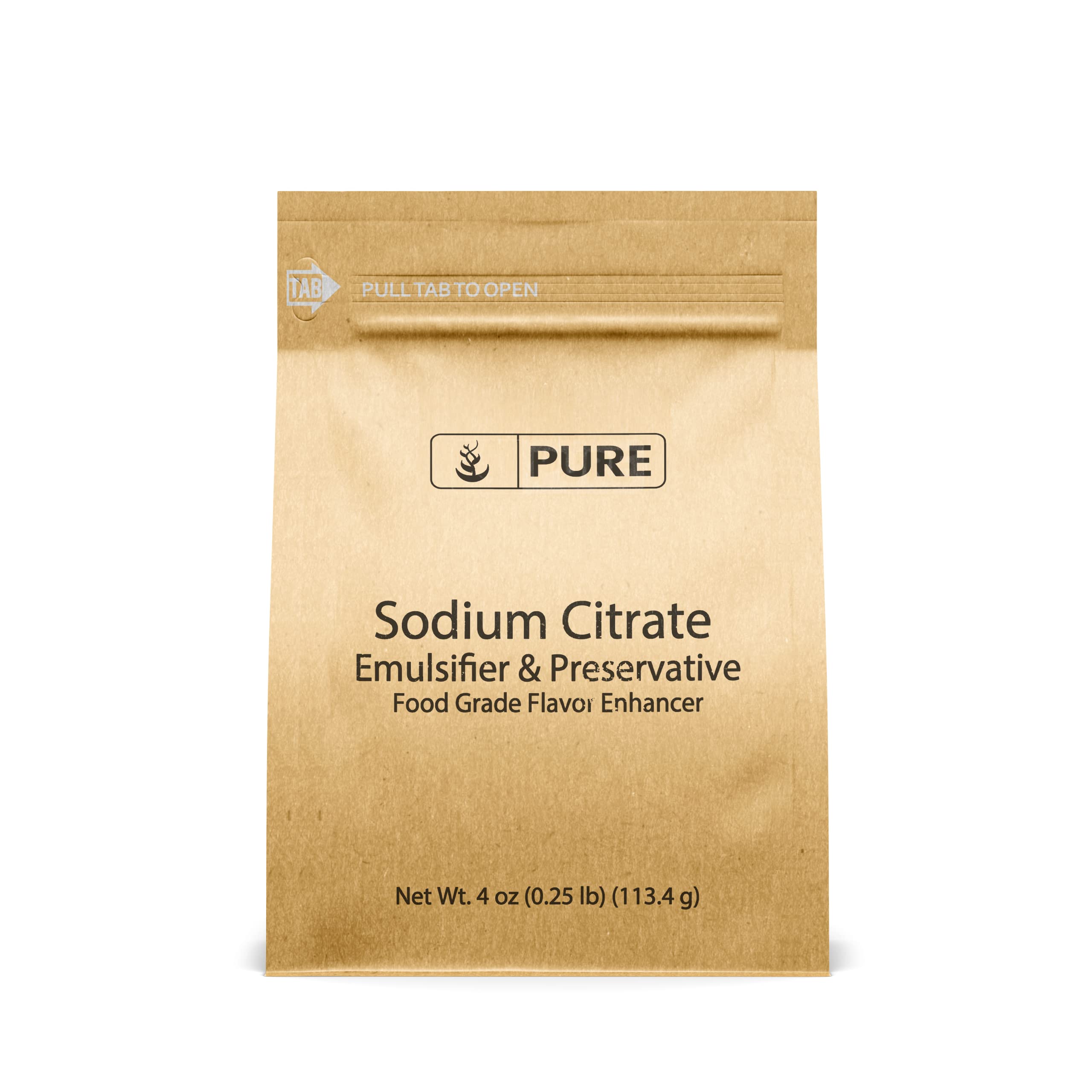 Pure Original Ingredients Sodium Citrate (4 oz) Preservative & Emulsifier for Molecular Gastronomy