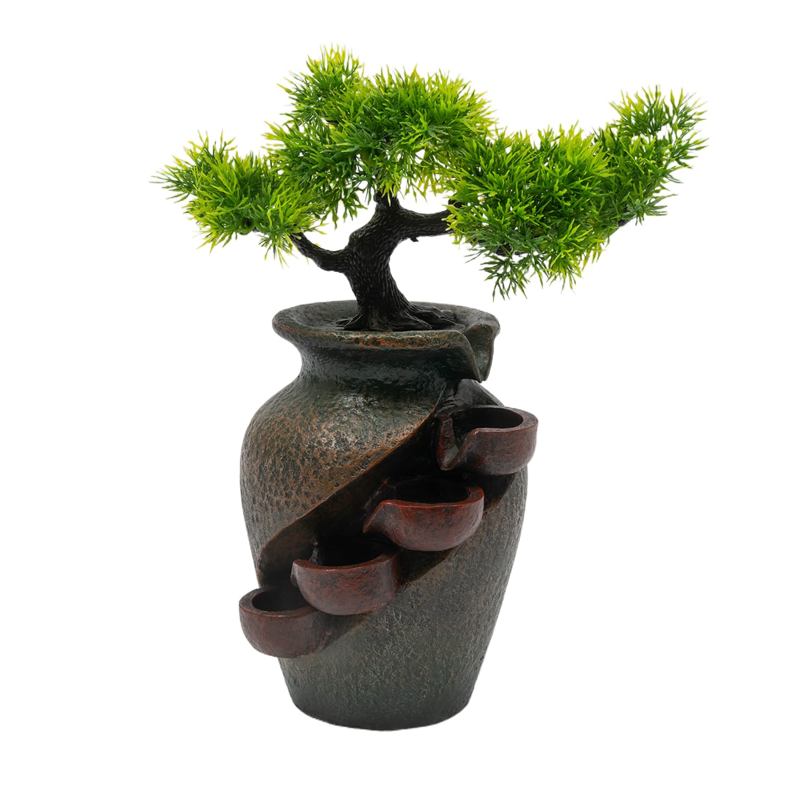 Amazon.com: Tabletop Fountain 8.7 Inch Mini Waterfall Simulation ...