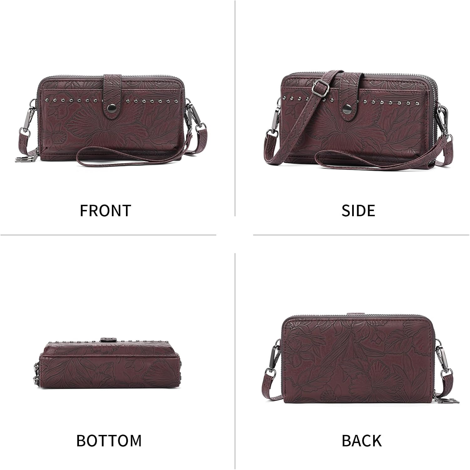 SENDEFN Wristlet Wallet Small Cell Phone Purse Crossbody Bags for Women | Small, Cell Phone Purse - Image 6