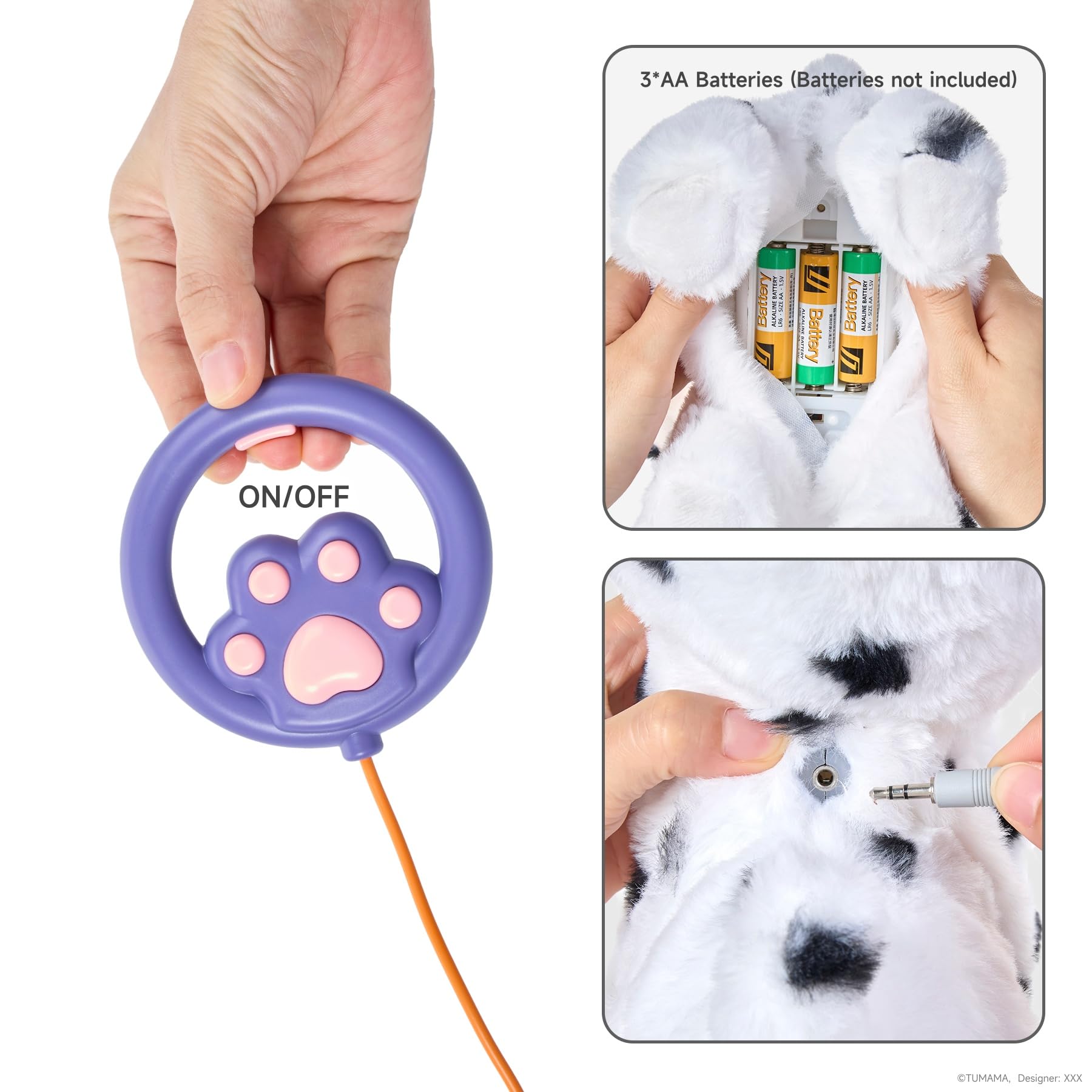 OR OR TU Chien Jouet Enfant Peluche Chien Interactifs, Jouet Chien Qui Marche et aboie en Laisse, Chien Robot Animaux Interactifs Jouet pour Enfants 3 4 5 6+ Ans Filles Garçons Cadeau