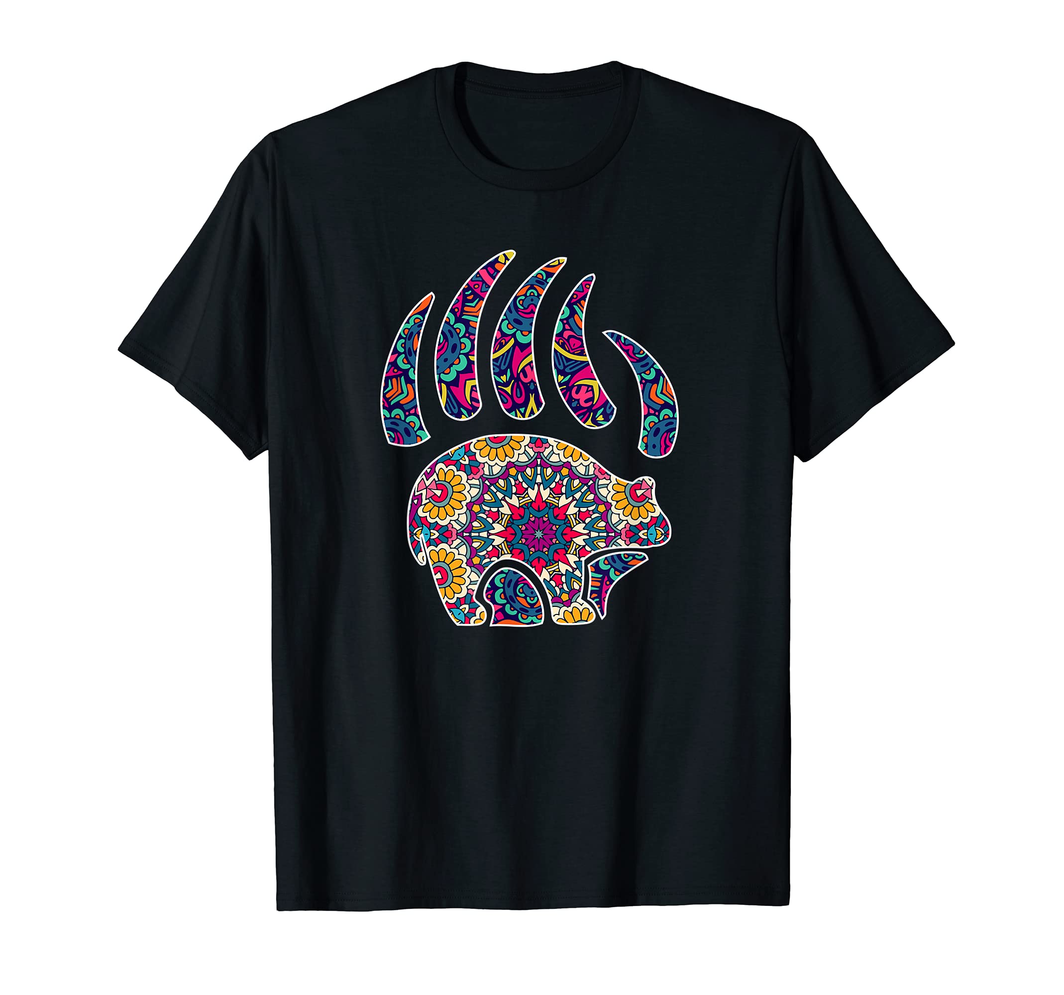 NativePride ネイティブアメリカン インディアン 熊 アートtシャツ