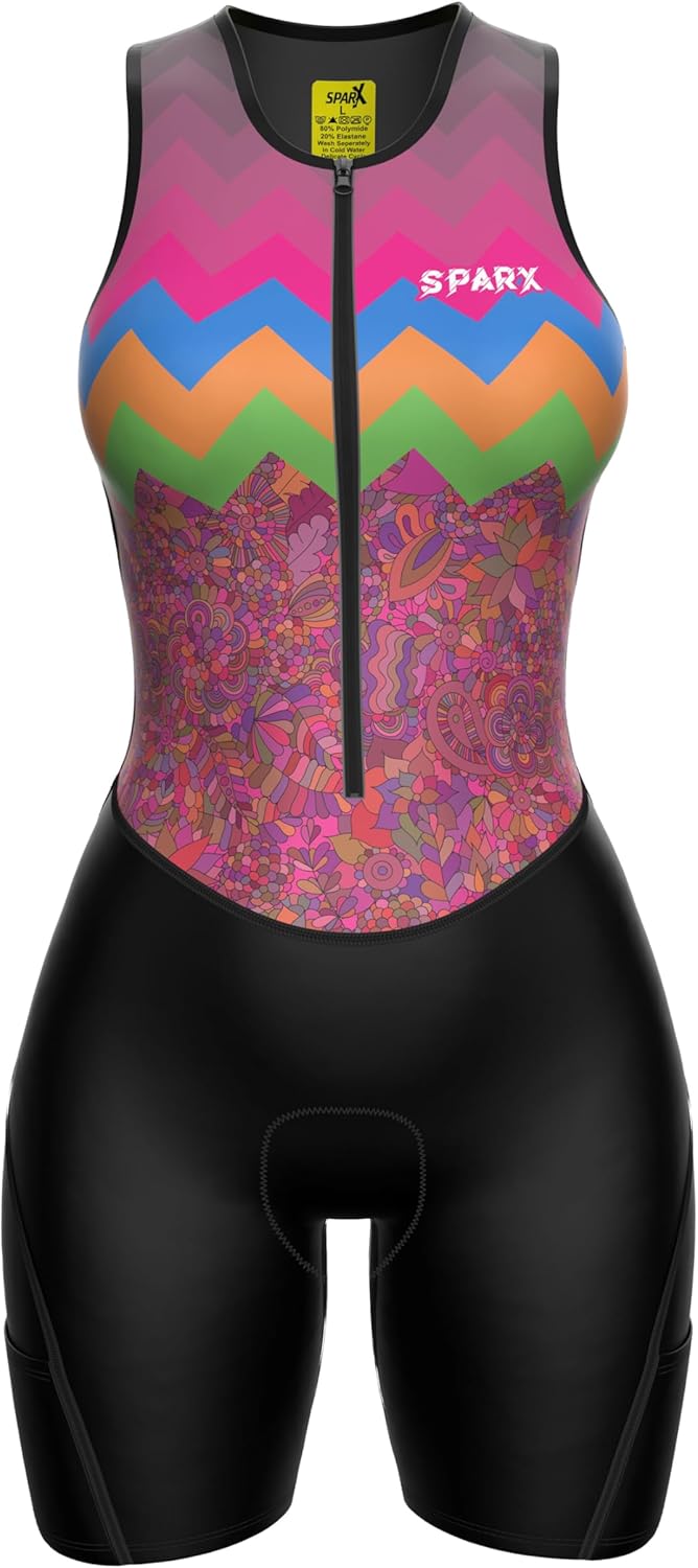 Sparx Women Triathlon Suit Tri Short Racing Cycling Swim Run - Image 2