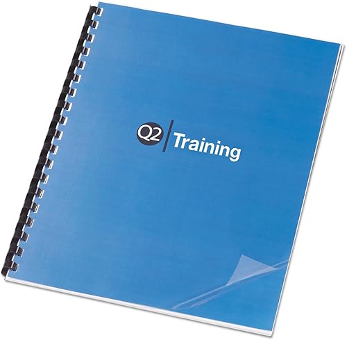 GBCampreg Clear View - Cubiertas para sistema de encuadernación de presentación, 8 12 x 11, transparente, 100 por caja