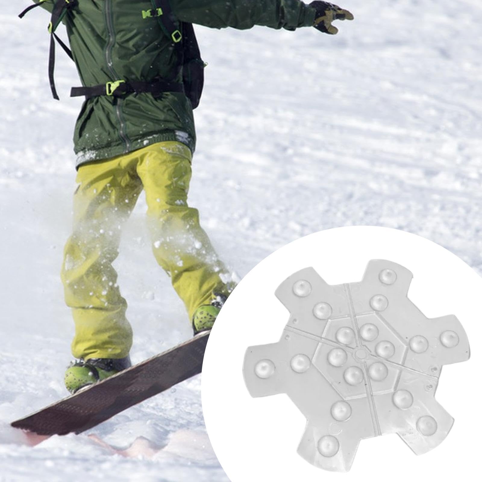 Snowboard Stomp Pad Grip Sticker Antiscivolo Adesivo Mat Trasparente Materiale PETG Silicone Universale Applicazione Adatto per Sport Invernali, Petg
