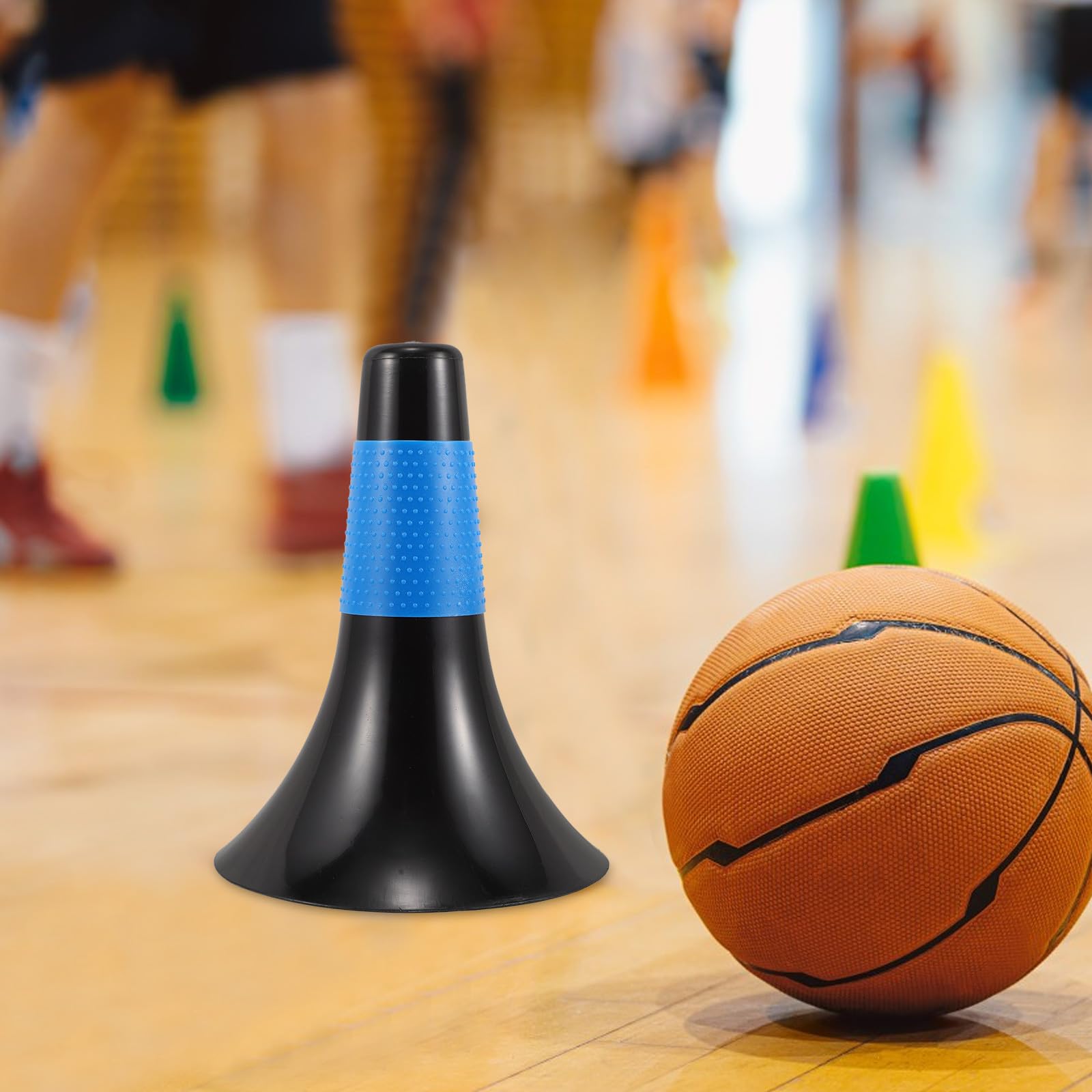 Coni per Allenamento Sportivo Basket e Calcio 8 Pezzi Plastica Resistente Coni di Agilità Segnalazione per Esercizi Indoor e Outdoor Atleta